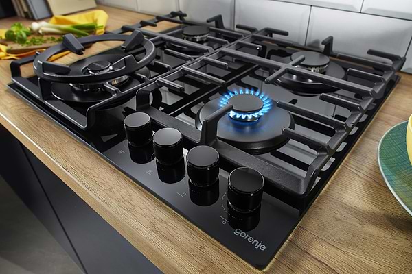Фото - Варильна поверхня газова Gorenje GKTW642SYB Black