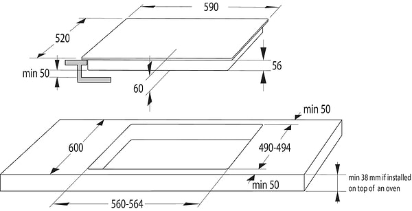 Фото - Варильна поверхня електрична Gorenje GI6401BSCE
