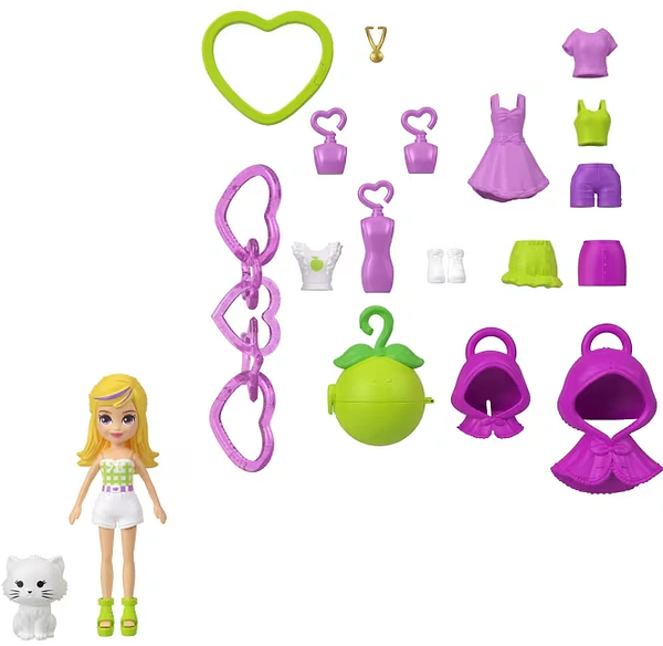 Фото - Мини-кукла набор Polly Pocket Подвеска "Минимодница с нарядами" (в асс.) (JKR46)