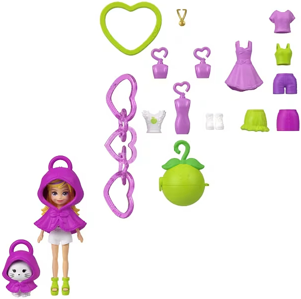 Фото - Мини-кукла набор Polly Pocket Подвеска "Минимодница с нарядами" (в асс.) (JKR46)