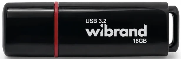 Флеш USB Wibrand USB 3.2 Gen1 Scarab 16GB Black (WI3.2/SC16P11B)