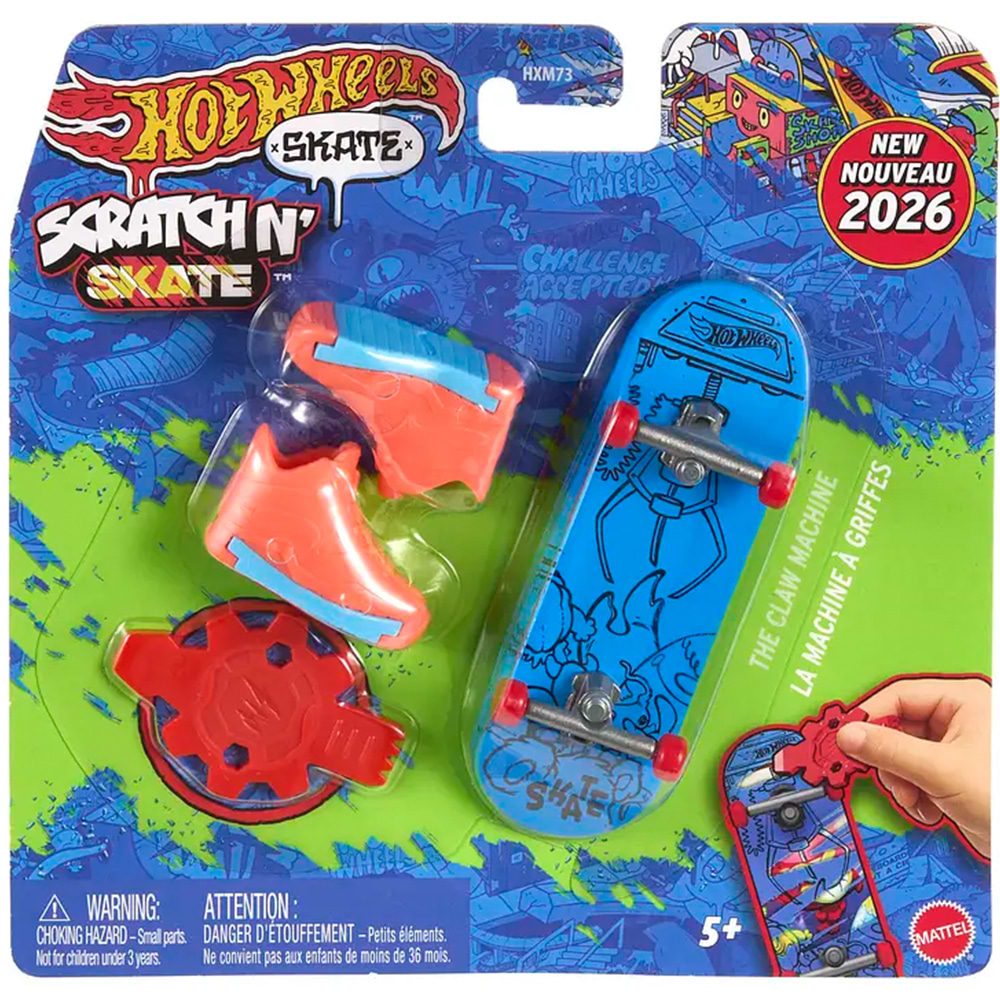 Ігровий набір Hot Wheels Скейт із взуттям для пальчиків "Круте перетворення" (в ас.) (HXM73)