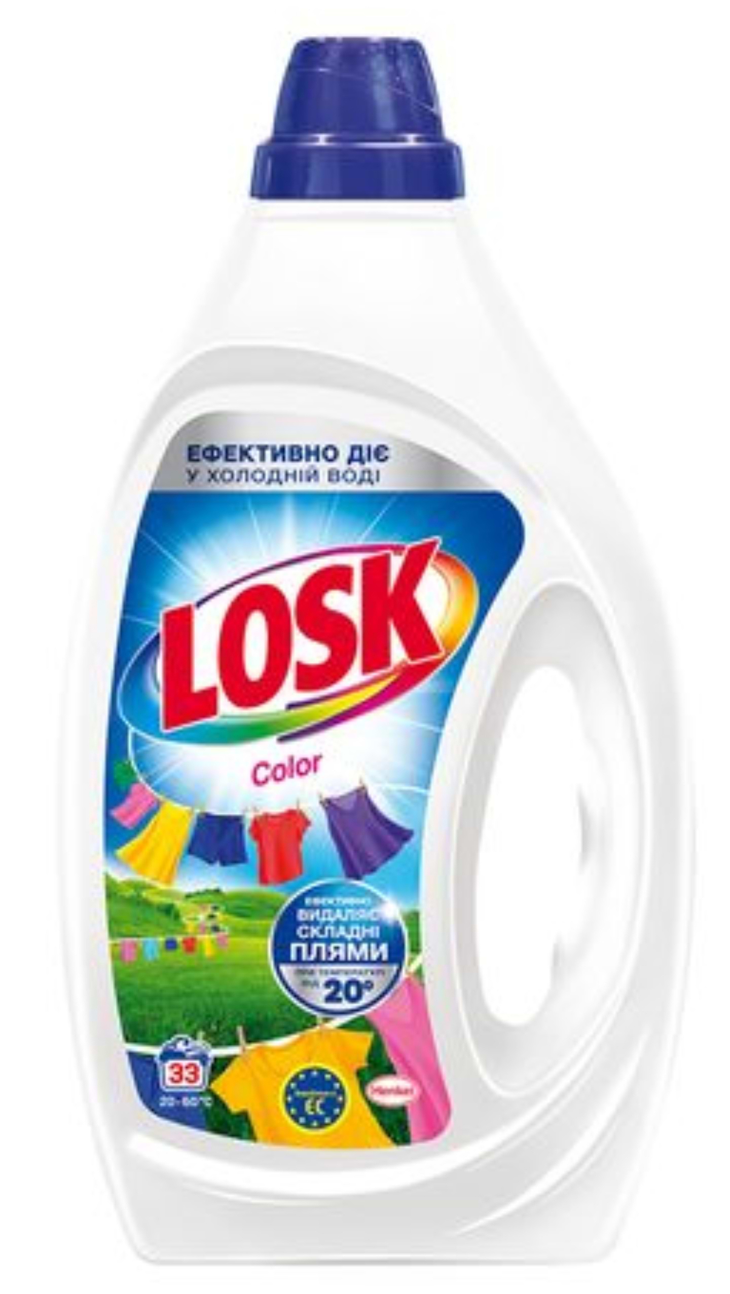 Гель для прання Losk Колор, 1,485 л, 33 циклів