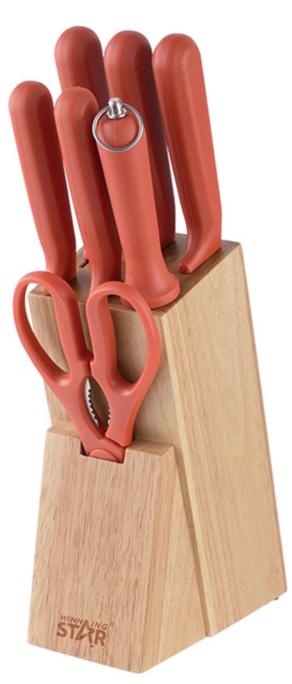 Набор ножей WinningStar 7 пр. Red (WNNGS-ST-7802-RD)