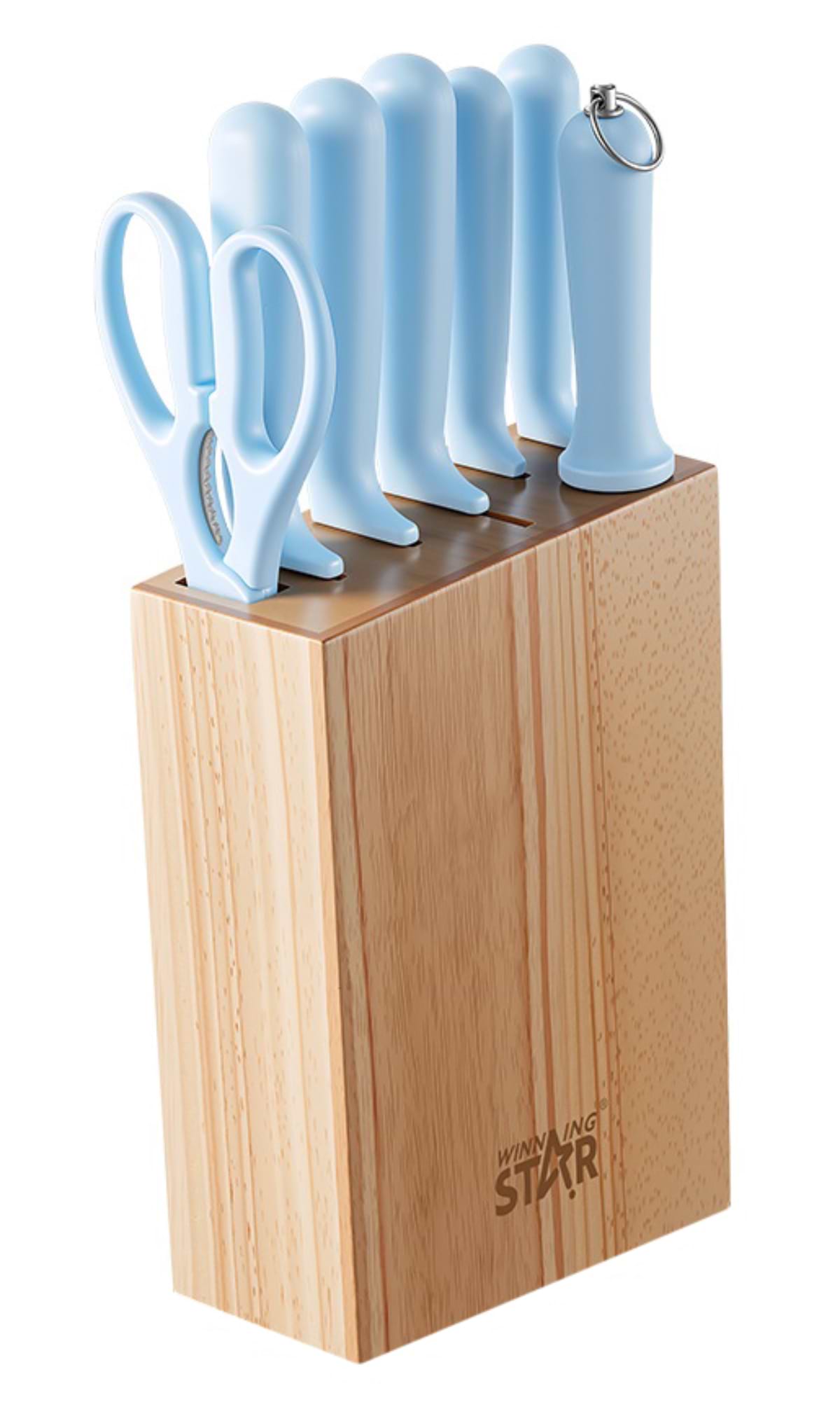 Набор ножей WinningStar 7 пр. Blue (WNNGS-ST-7803-BL)