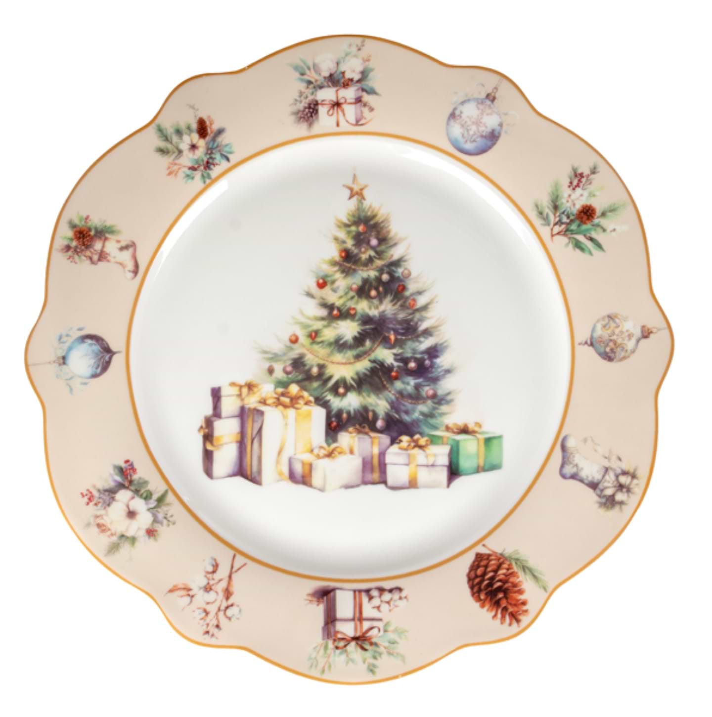 Тарелка обеденная Lefard Tender Christmas 27 см (985-213)