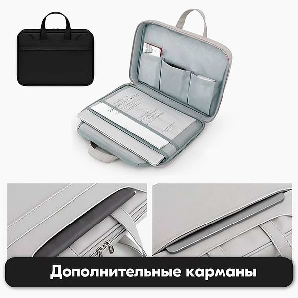 Фото - Сумка для ноутбуку BOONA LUX 16"-17" Black