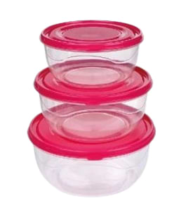 Набір ємностей для зберігання UCSAN PLASTIC SOFT&LOCK 3 шт. 0.85х1.4х2 л (24000) - Фото 1