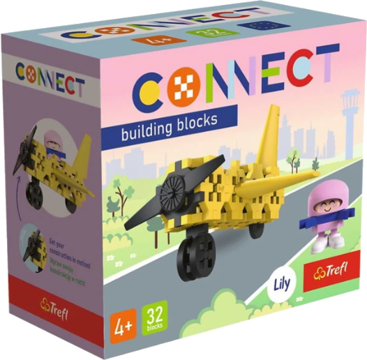 Пазли (3-4 роки) Trefl Connect Літак, 32 дет. (62042)