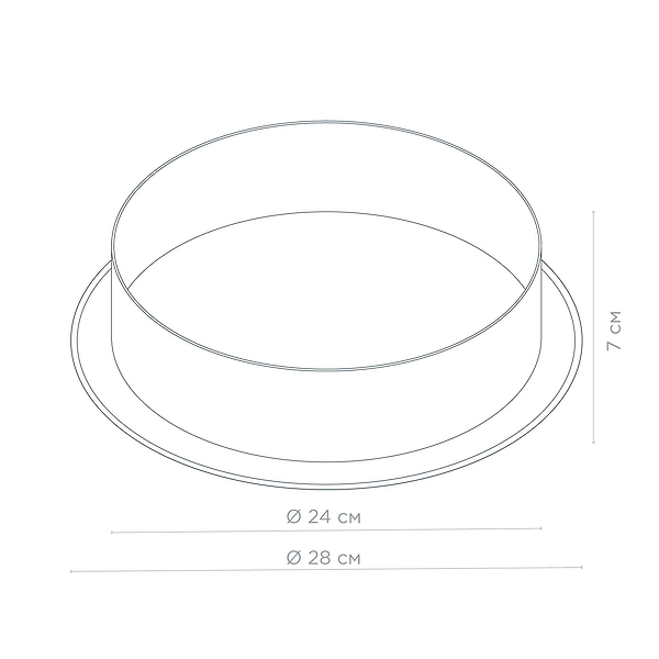 Фото - Форма для выпечки Vinzer Dolci Line 24x7 см (50786)