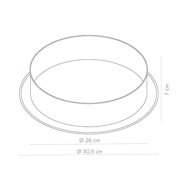 Фото - Форма для выпечки Vinzer Dolci Line 26x7 см (50787)