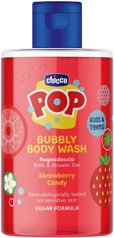 Гель для душа детский Chicco Pop Strawberry Candy 300 мл (12370.00)