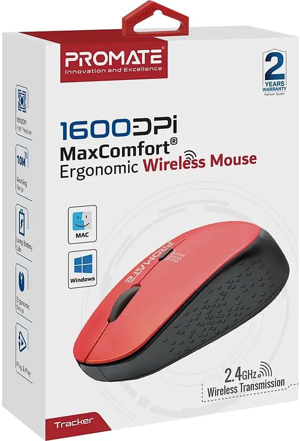 Фото - Миша бездротова Promate Tracker Red