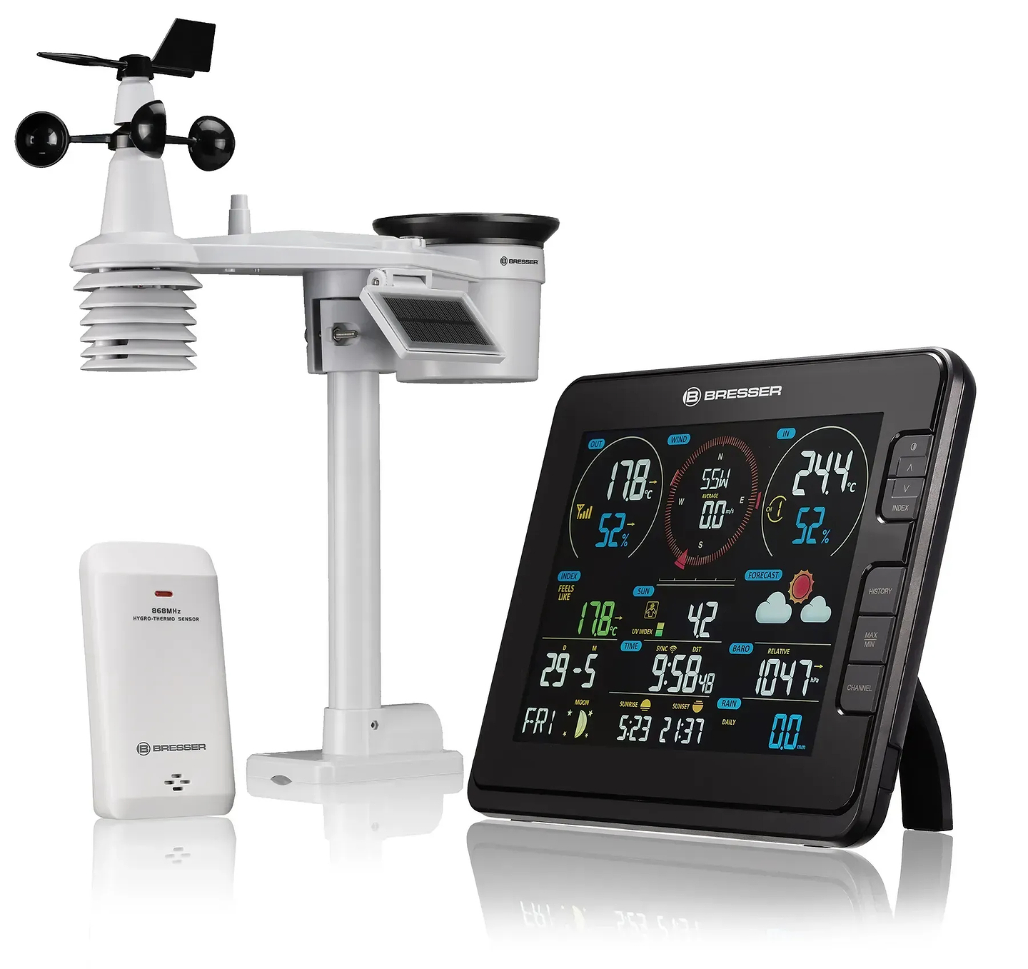 Метеостанция Bresser WIFI Weather Centre 7in1 (WSX3001C/14187)