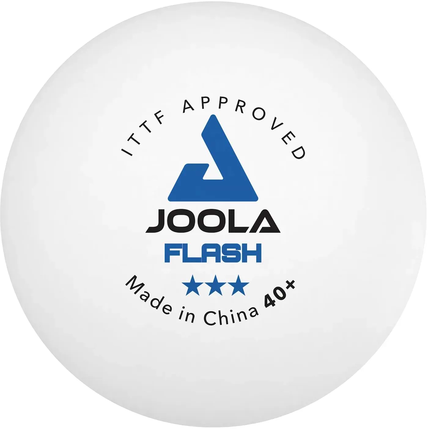Набір м'ячів для настільного тенісу Joola Flash 40+ White ITTF 3 шт. (40042)