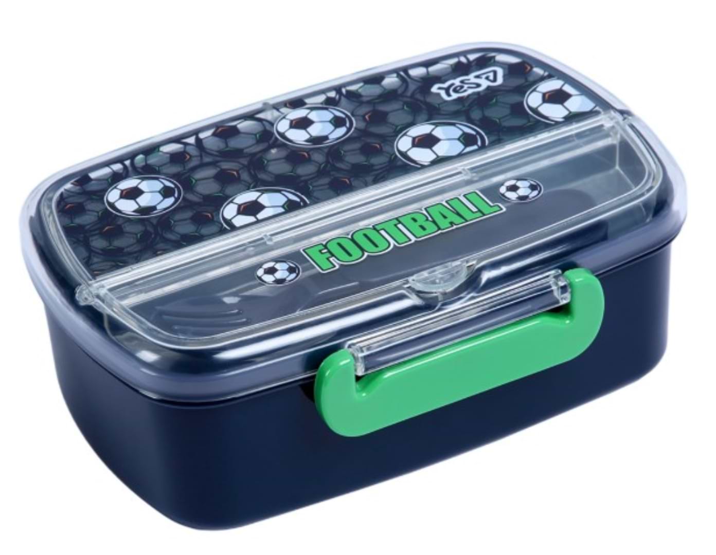 Ланч-бокс YES Football 750 мл з приладдям (708794)