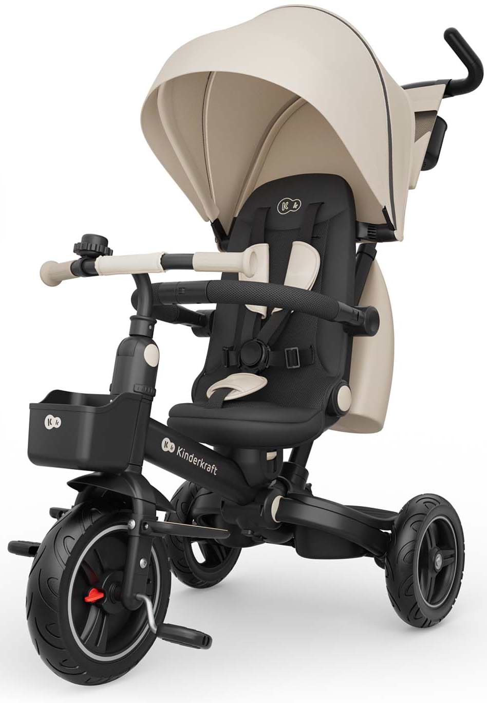 Триколісний велосипед Kinderkraft Spinstep 2 Plus Beige (KRSPST02BEGPL00)