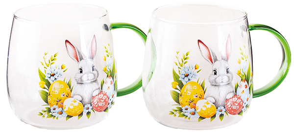 Фото - Набір чашок Viva EASTER RABBIT B 2х420 мл (BCR7590R)