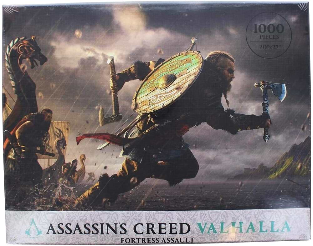Пазлы картонные (8+) ASSASSIN'S CREED Valhalla Fortress Assault 1000 шт. (3007-693)