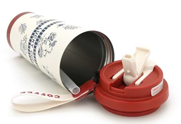 Фото - Термокружка Merlion Coffee 500 мл White/Red/Gray (42721)