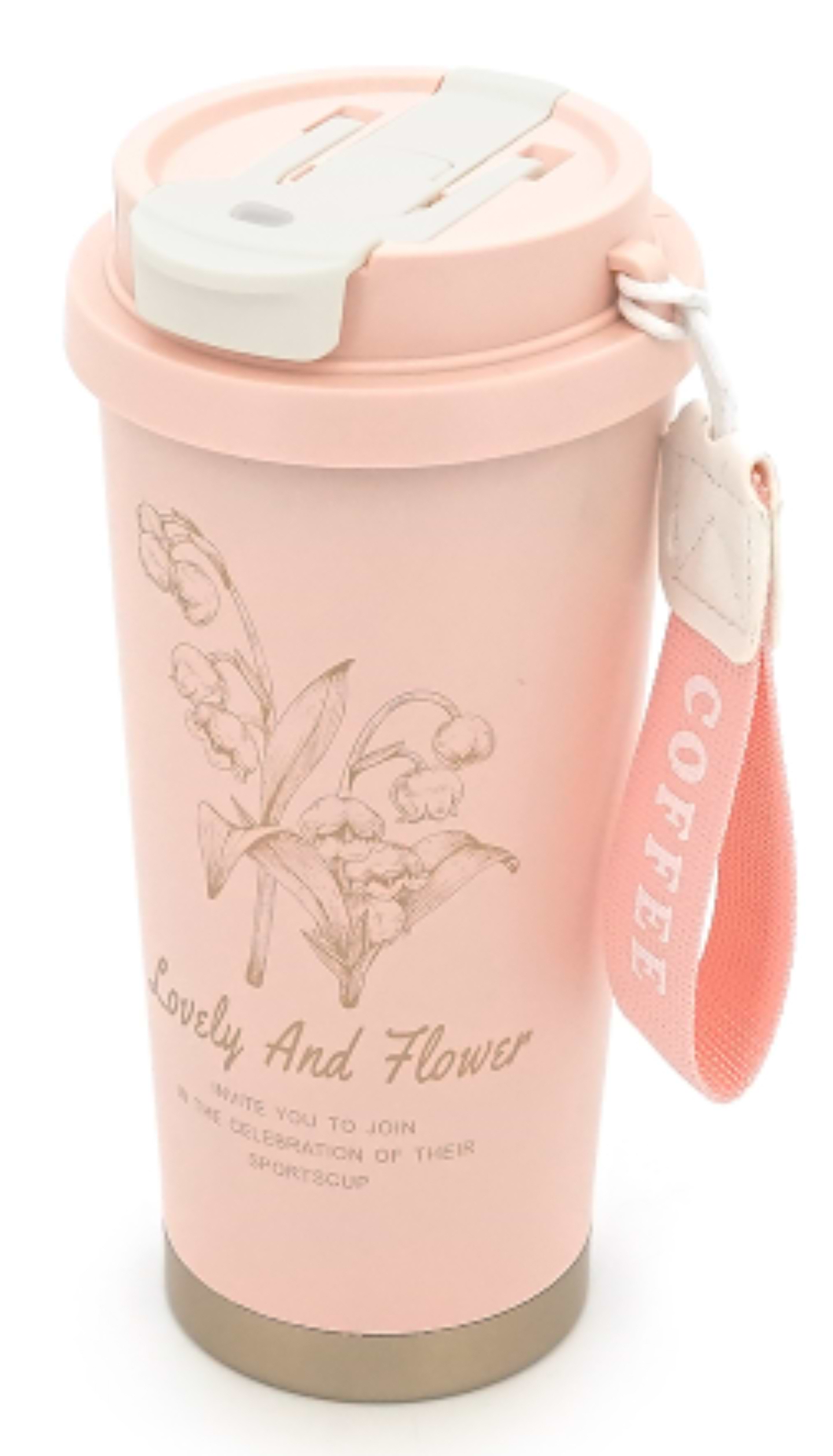 Термокружка Merlion Coffee 500 мл Pink (42723)