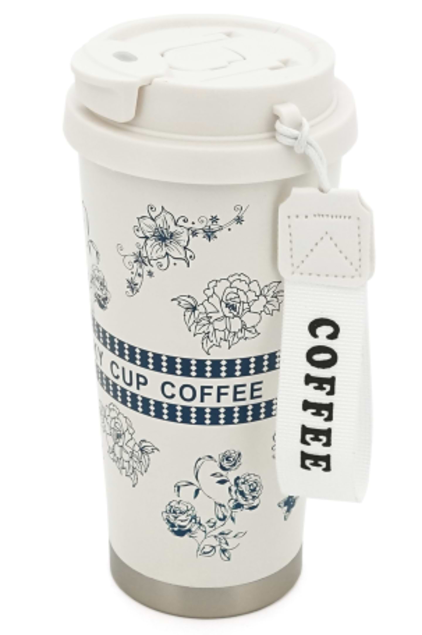 Термокружка Merlion Coffee 500 мл White/Gray (42722)