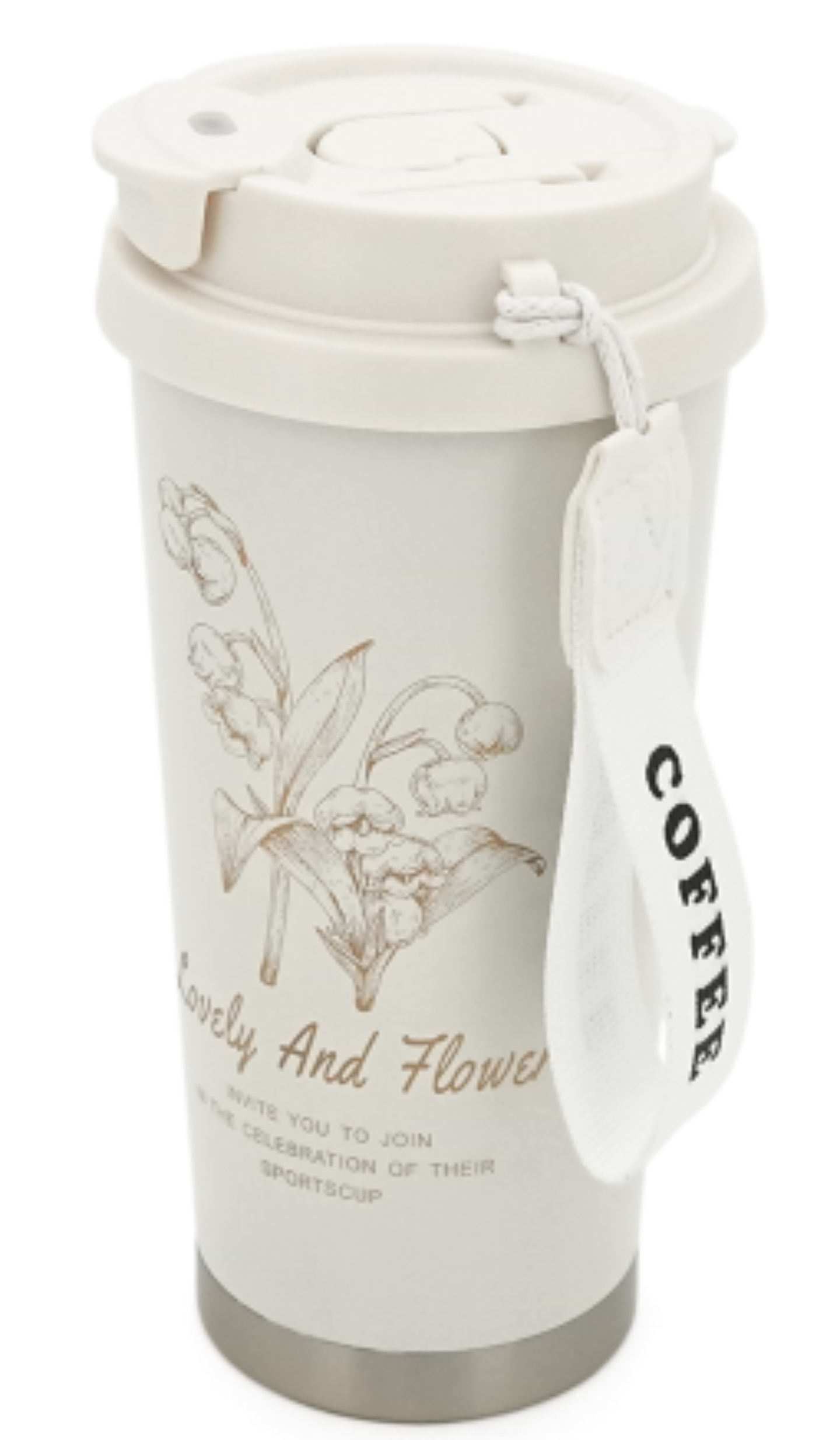 Термокружка Merlion Coffee 500 мл White (42724)