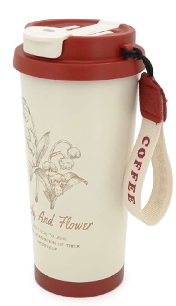 Фото - Термочашка Merlion Coffee 500 мл White/Red (42726)