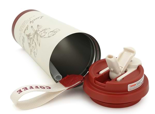 Фото - Термочашка Merlion Coffee 500 мл White/Red (42726)