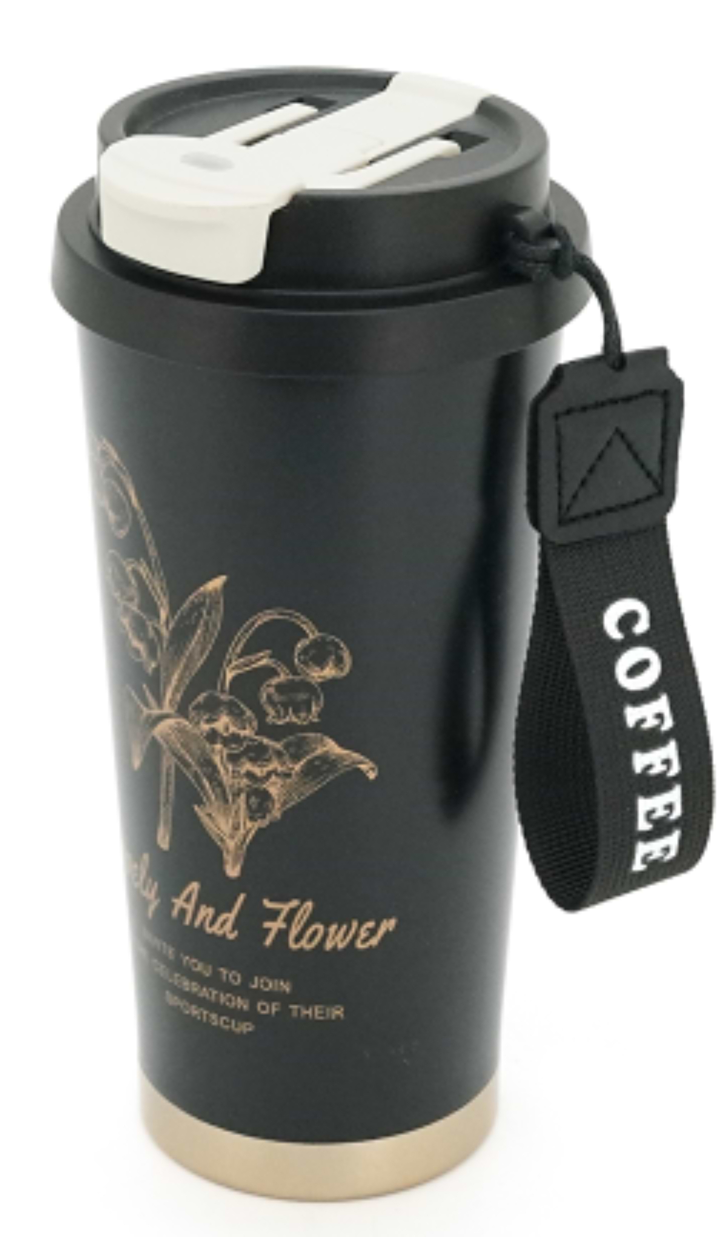 Термокружка Merlion Coffee 500 мл Black (42727)