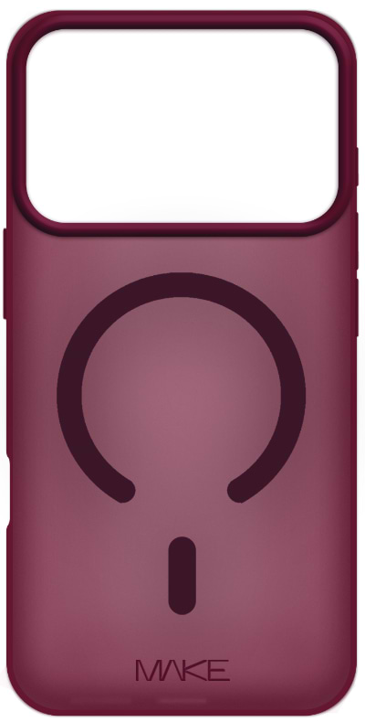 Чохол для смартфону MAKE Aura Magnet for Apple iPhone 18 Pro/17 Pro Burgundy (MCLAM-AI18P/17PRD)