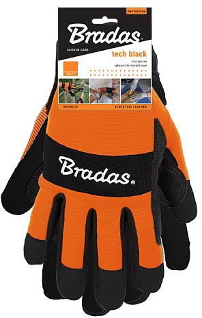 Перчатки садовые BRADAS Tech Black размер 11 (RWTBC11)