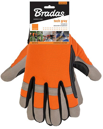 Перчатки садовые BRADAS Tech Grey размер 11 (RWTGY11)