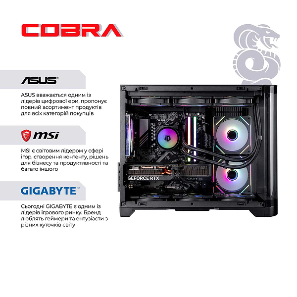 Фото - Системный блок Cobra Gaming Windows 11 Home (A98X3D.64.H2S5.59.21849W)