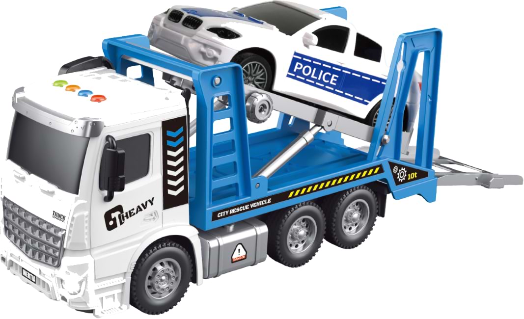 Наземная спецтехника TRUCK HEAVY эвакуатор с машинкой RESCUE TEAM (75937)