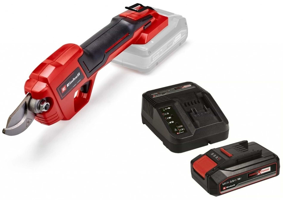 Фото - Секатор аккумуляторный Einhell GE-LS 18 Li Kit 18В PXC (3408300K)