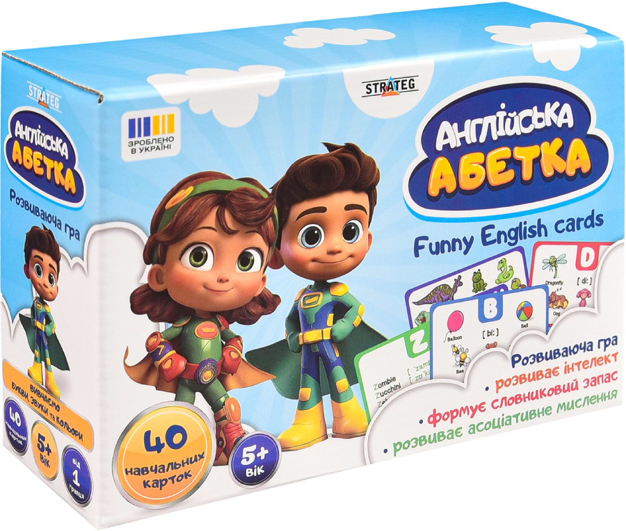 Настільна гра (5-7 років) Strateg Англійська абетка (31034)