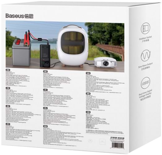 Фото - Інвертор автомобільний Baseus Super Si Power Inverter 500W 220V CN/EU Black (CGNB000101)