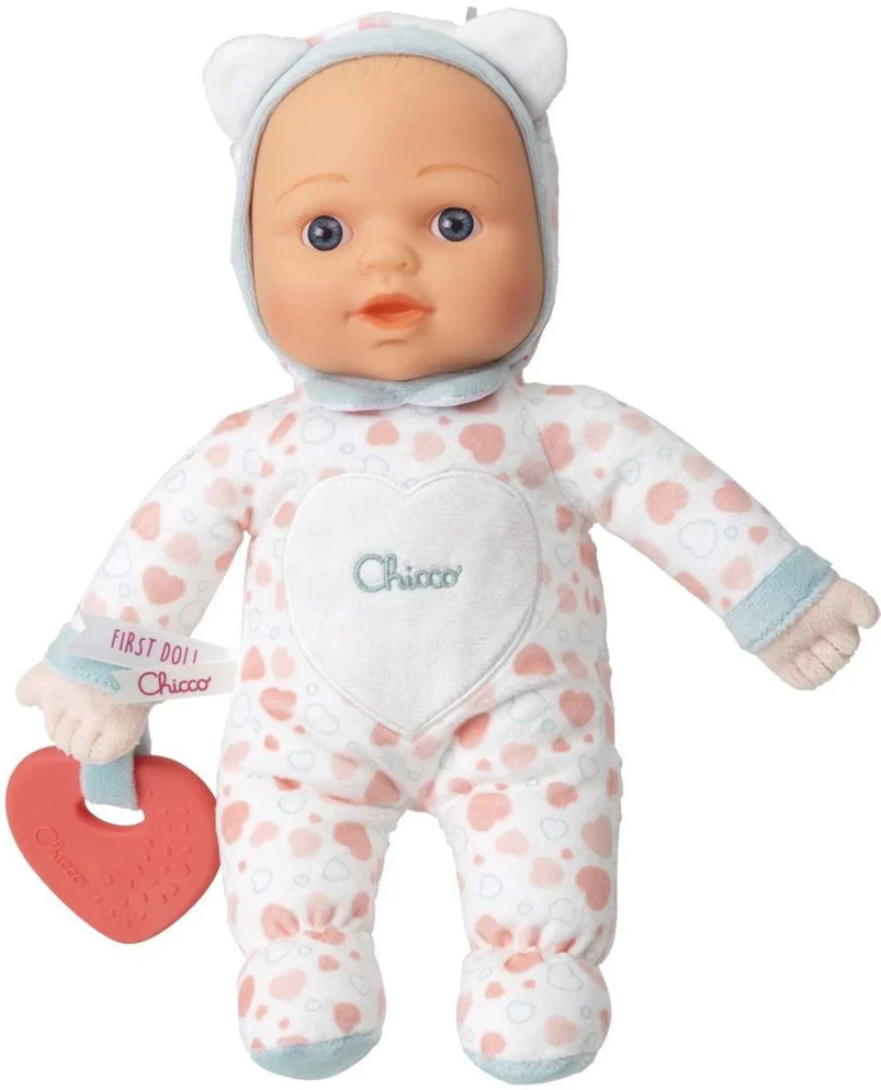 Пупс класичний Chicco Моя перша лялька біло-рожева (12117.20)