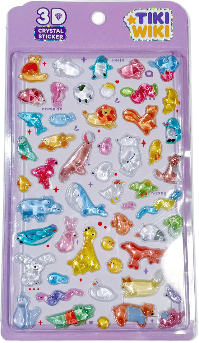 Наліпки Tiki Wiki серії Crystal – ТІКІ ВЕСЕЛІ ТВАРИНИ (51428)