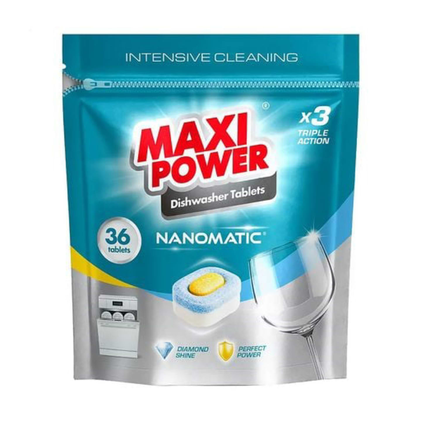 Таблетка для посудомийної машини Maxi Power Nanomatic 36 шт. (4820204703356)