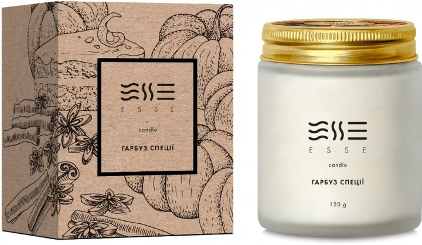 Свеча стекло Esse Home Тыква специи 120 г (4820288091103)