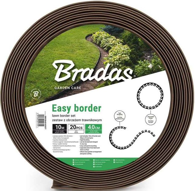 Бордюр садовый BRADAS 50ммх10м (OBEBR5010SET)