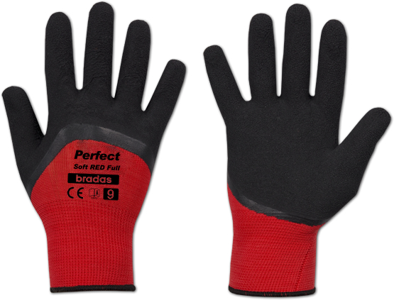 Перчатки садовые BRADAS Perfect Soft Red Full12 шт. (RWPSRDF10)