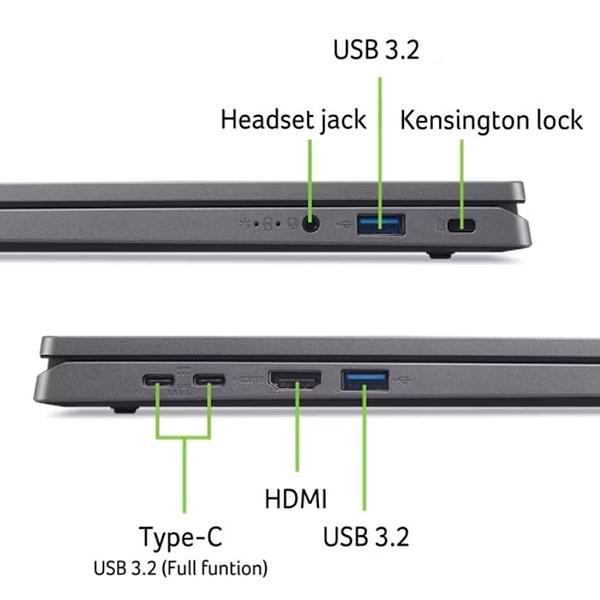 Фото - Ноутбук Acer Aspire Go AG17-31P (NX.J8ZEU.009) Steel Gray