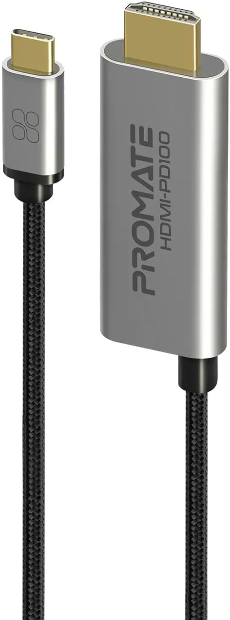 Кабель Promate HDMI-USB Type-C hdmi-pd100.grey