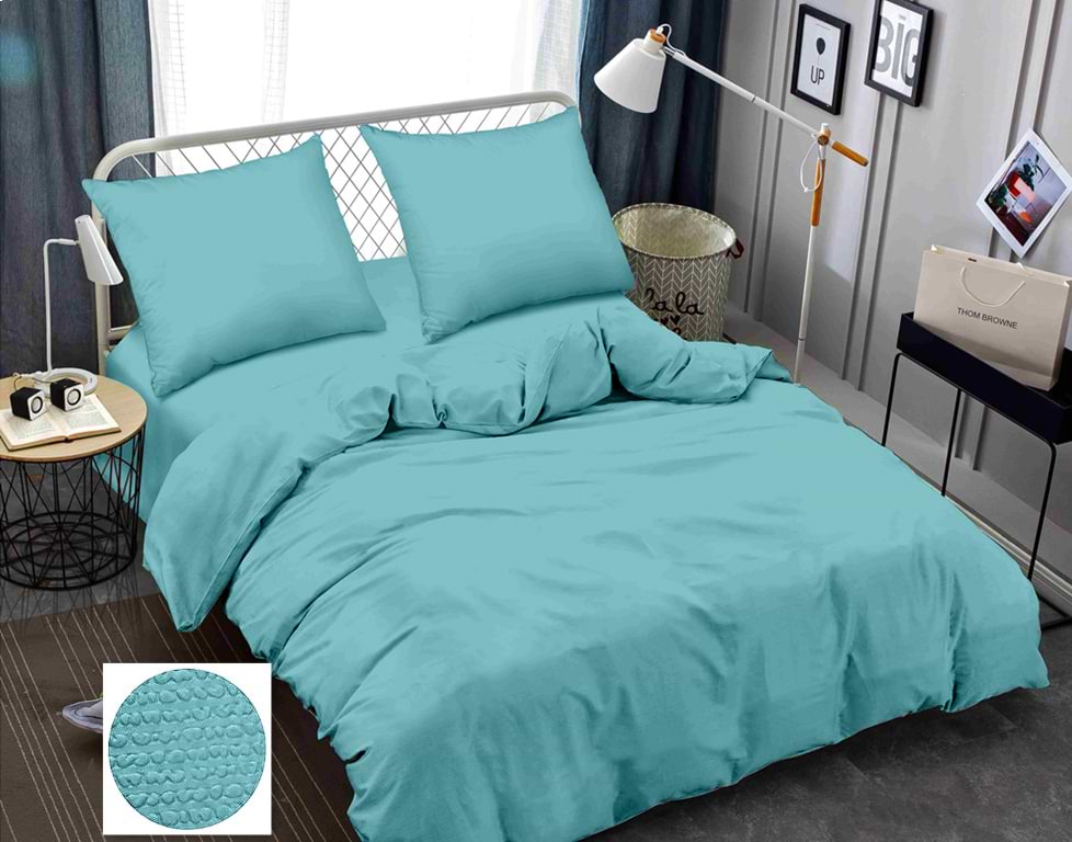 Комплект постельного белья Zastelli Бирюза Blue Grey жатка 175х210 (20672)