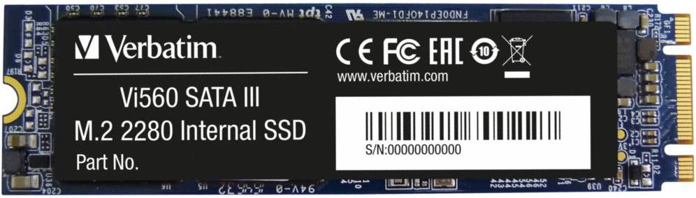 SSD-накопитель внутренний Verbatim SSD-VI560 S3 M.2 SSD 512GB (49363)
