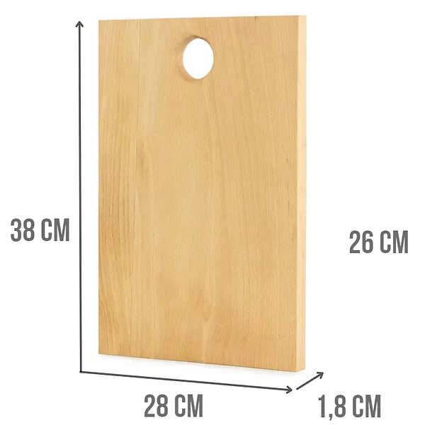 Фото - Доска разделочная Brizoll D001-2 Бук 38х275х18 см