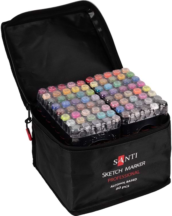 Фото - Набір маркерів Santi 80 шт. (390780) Фото - Набір маркерів Santi 80 шт. (390780)
